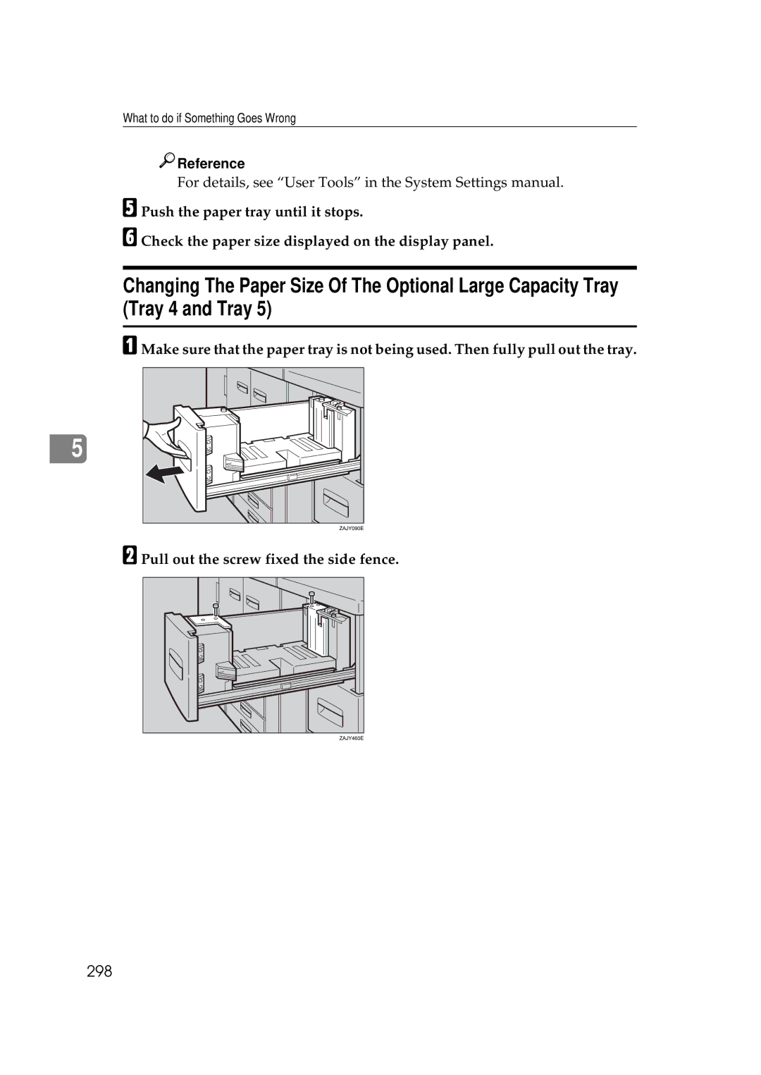 Savin 25105 operating instructions 298 