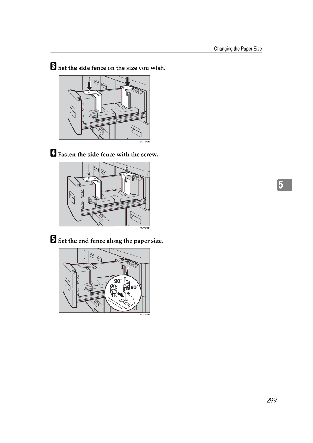 Savin 25105 operating instructions 299 