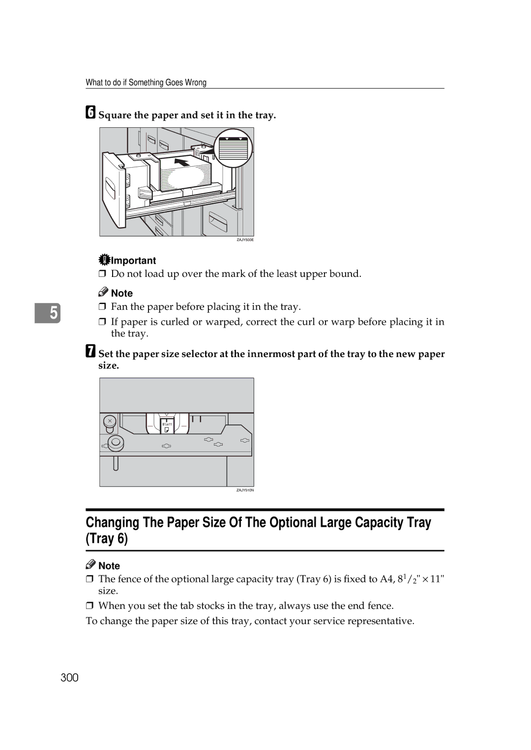 Savin 25105 operating instructions 300 