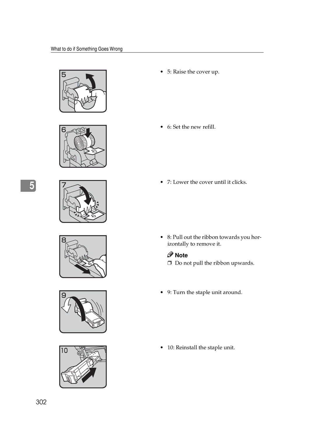 Savin 25105 operating instructions 302 