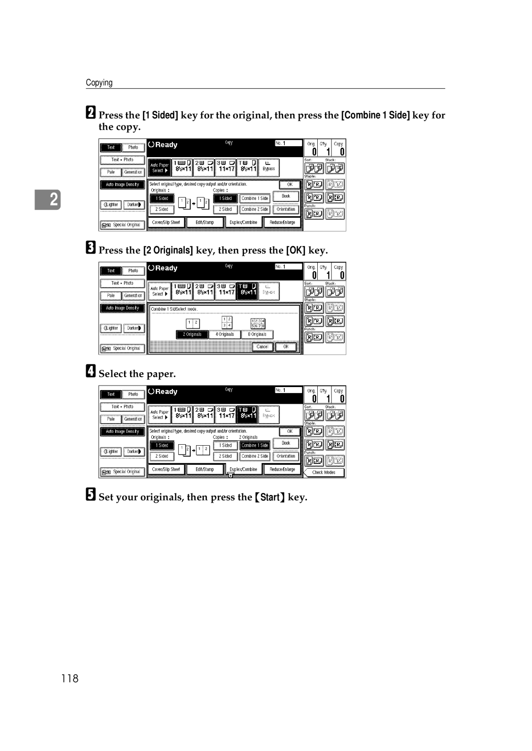 Savin 2555 manual 118 