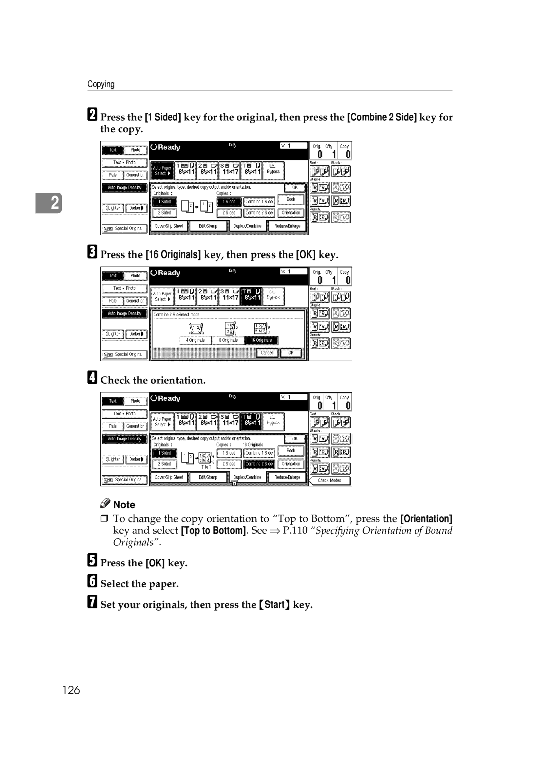 Savin 2555 manual 126 