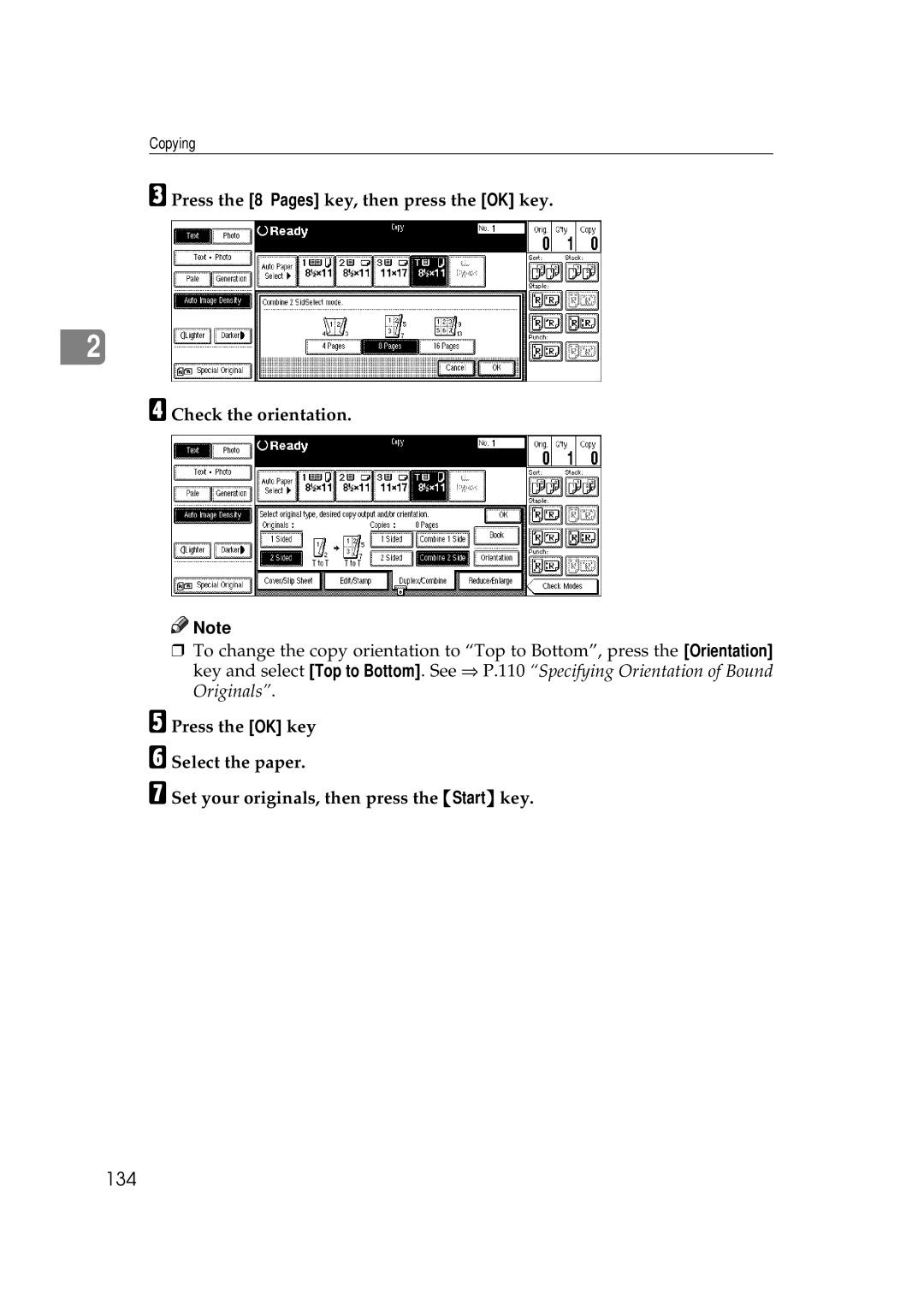 Savin 2555 manual 134 