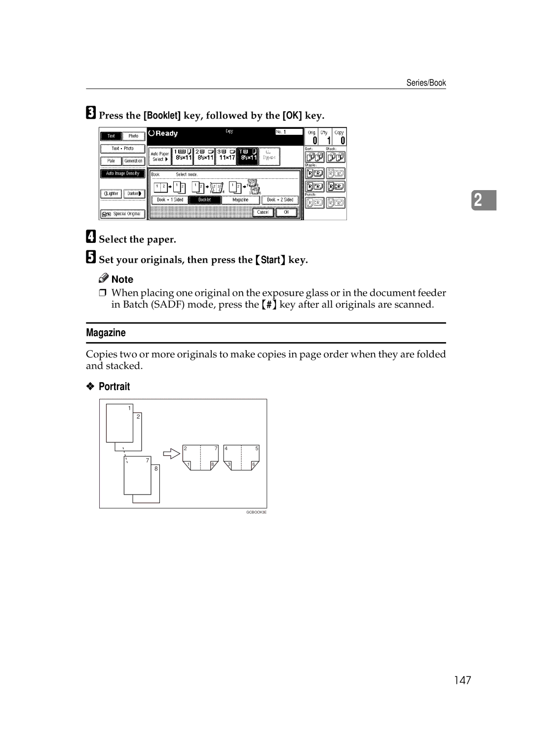 Savin 2555 manual Magazine, 147 