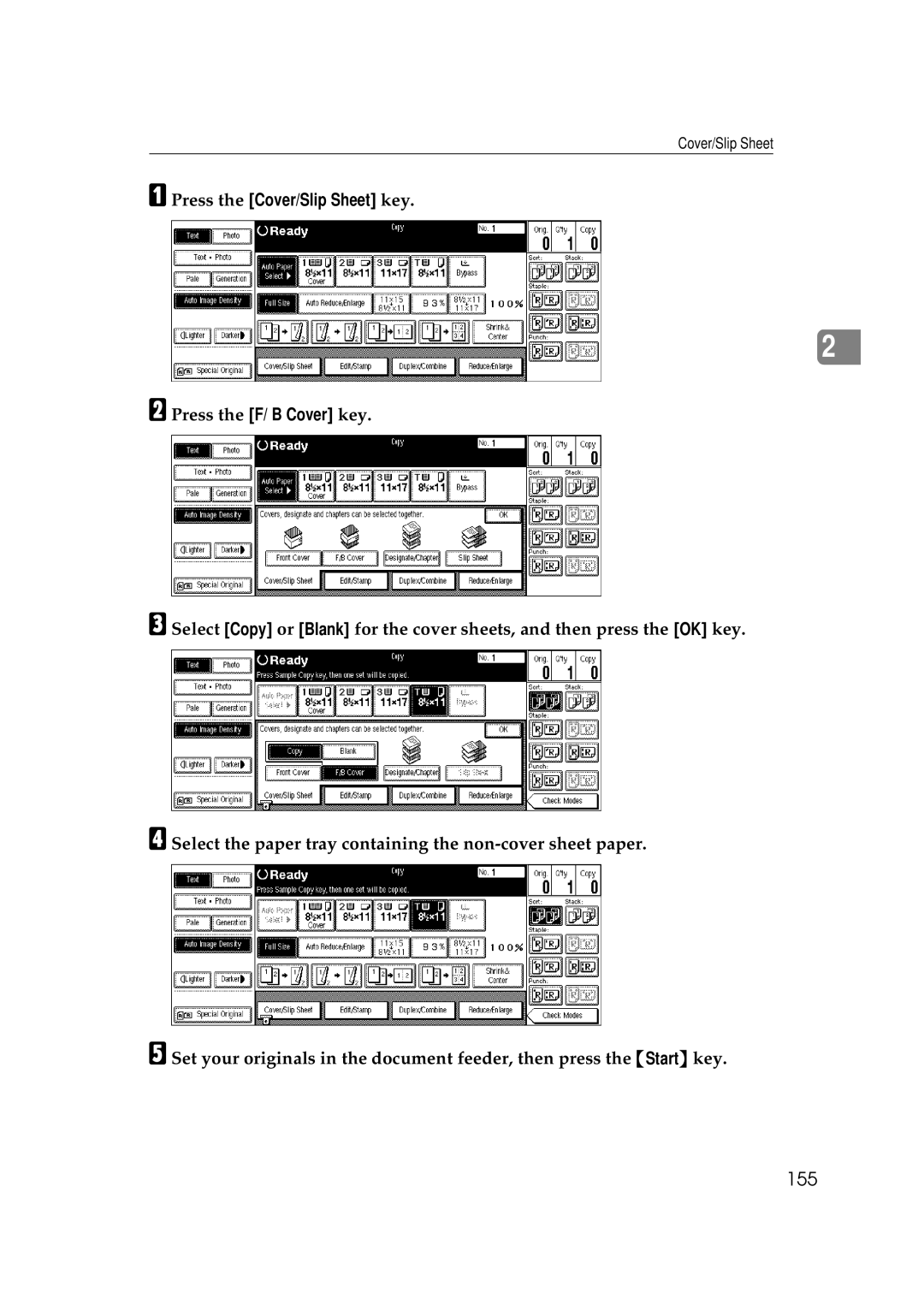 Savin 2555 manual 155 