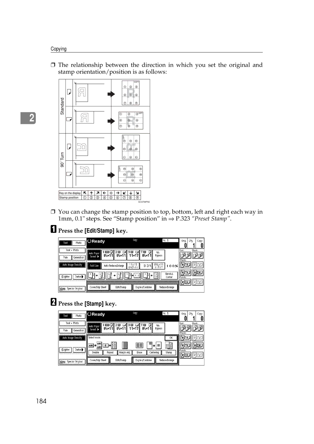 Savin 2555 manual 184 