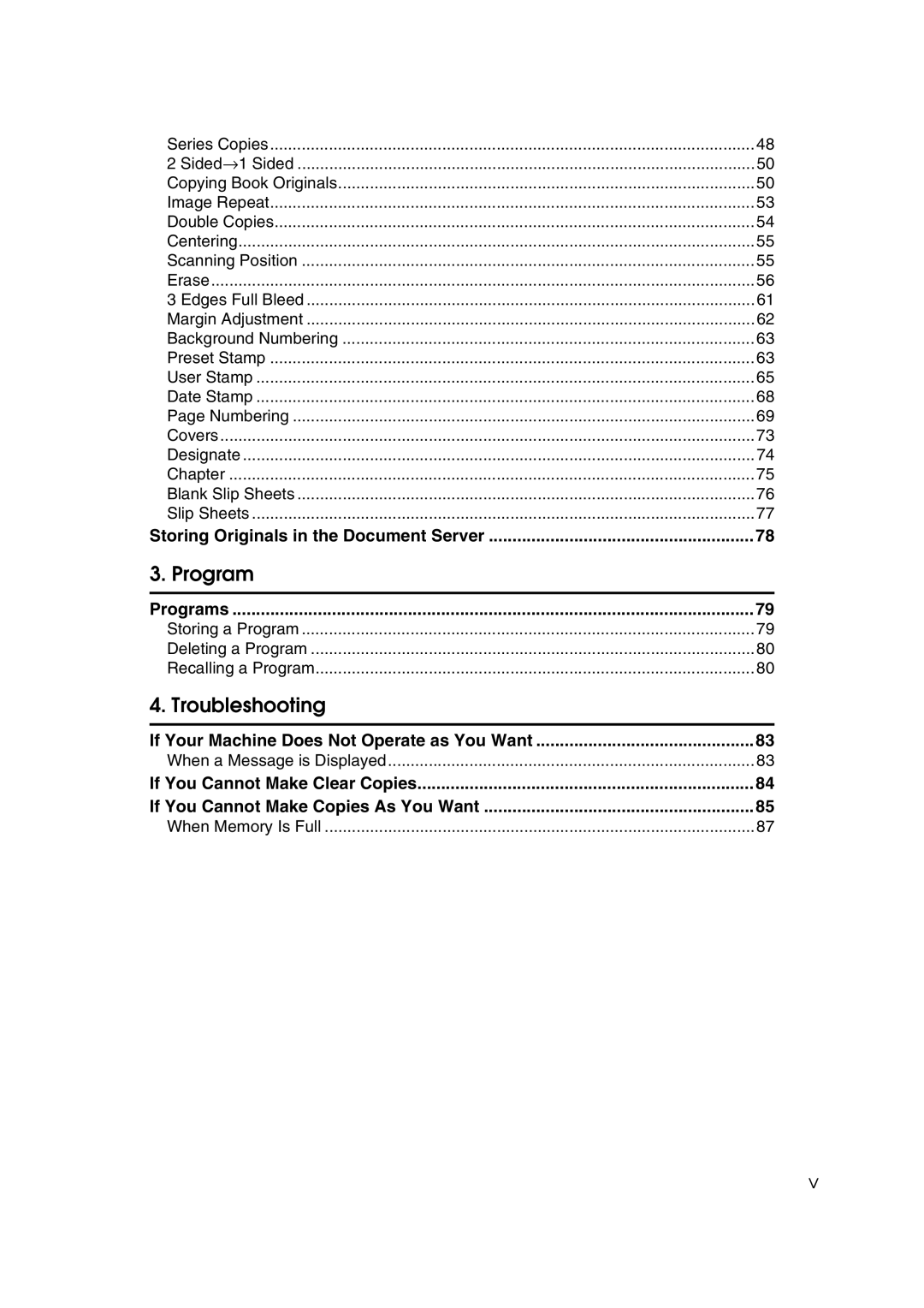 Savin 2565, 2575 specifications Programs, Copying Book Originals 