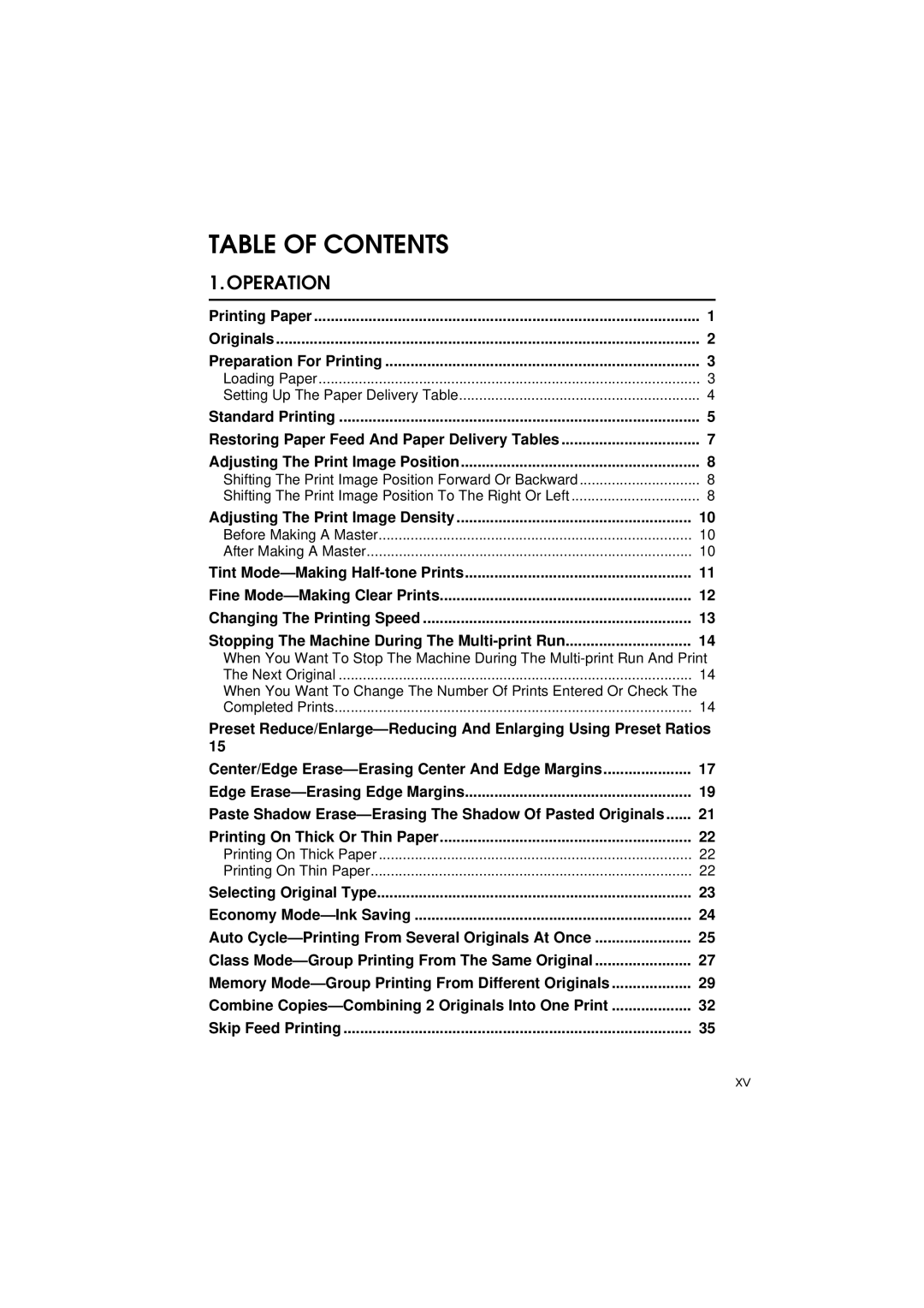 Savin 3150eDNP manual Table of Contents 