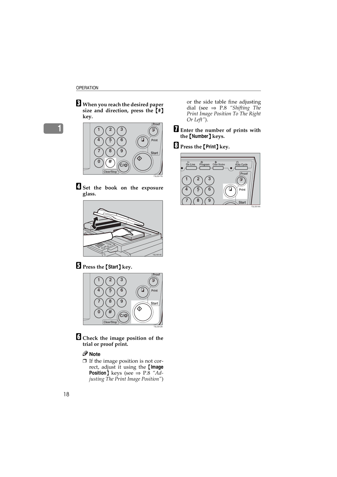 Savin 3150eDNP manual Set the book on the exposure glass 