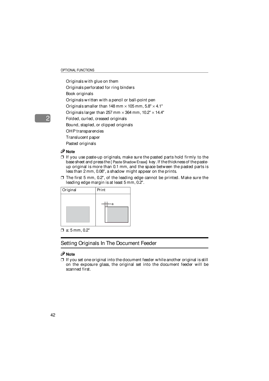 Savin 3150eDNP manual Setting Originals In The Document Feeder 