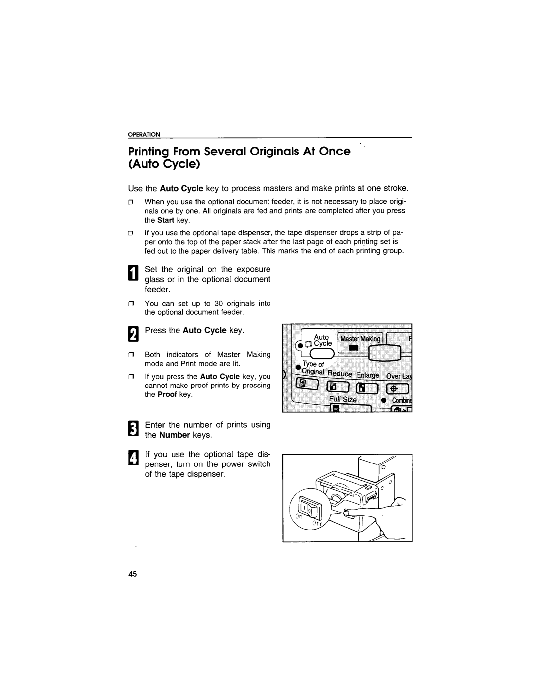 Savin 3250DNP manual 