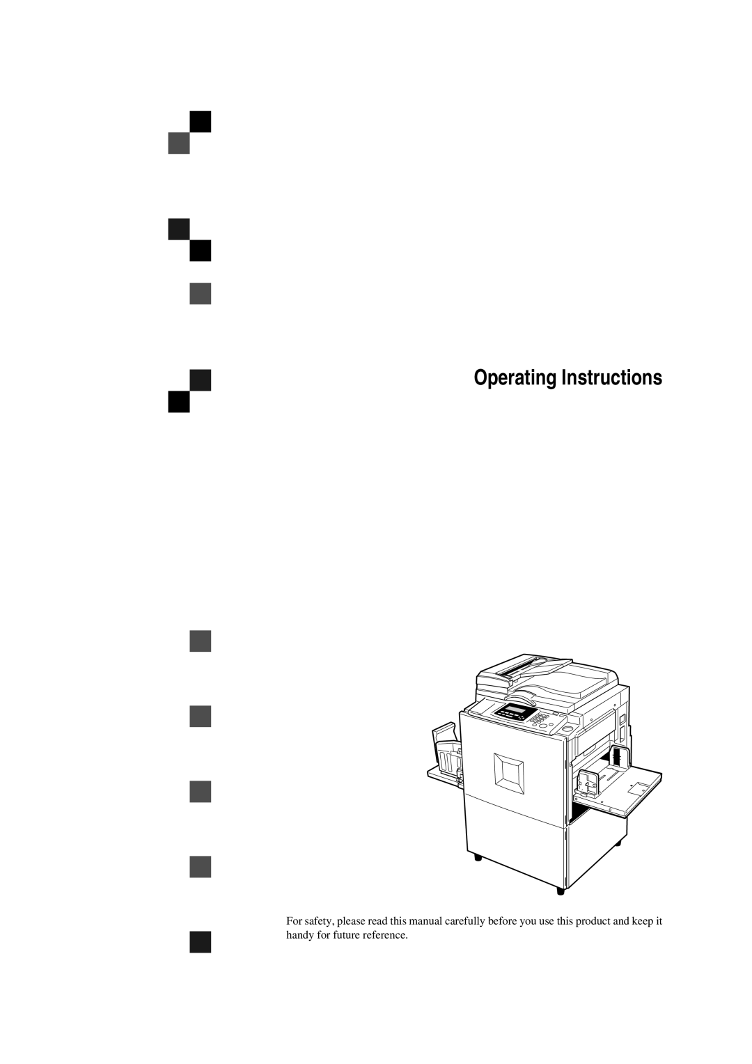 Savin 3360DNP operating instructions Operating Instructions 