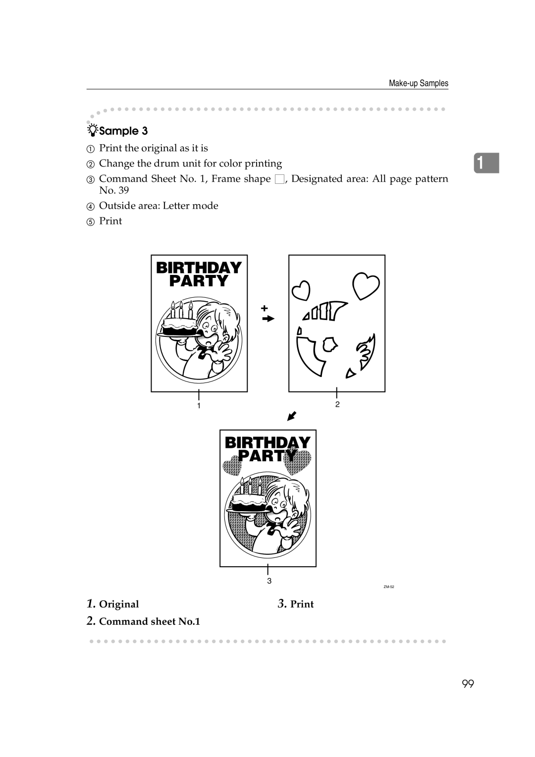 Savin 3360DNP operating instructions ZM-52 