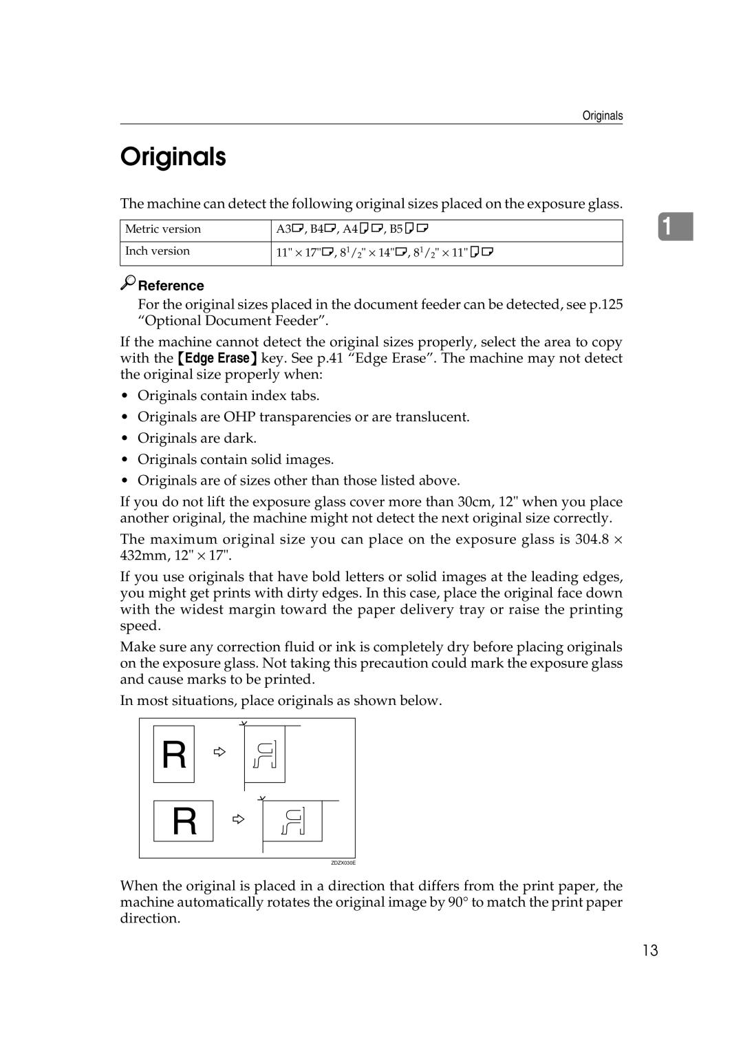 Savin 3360DNP operating instructions Originals 