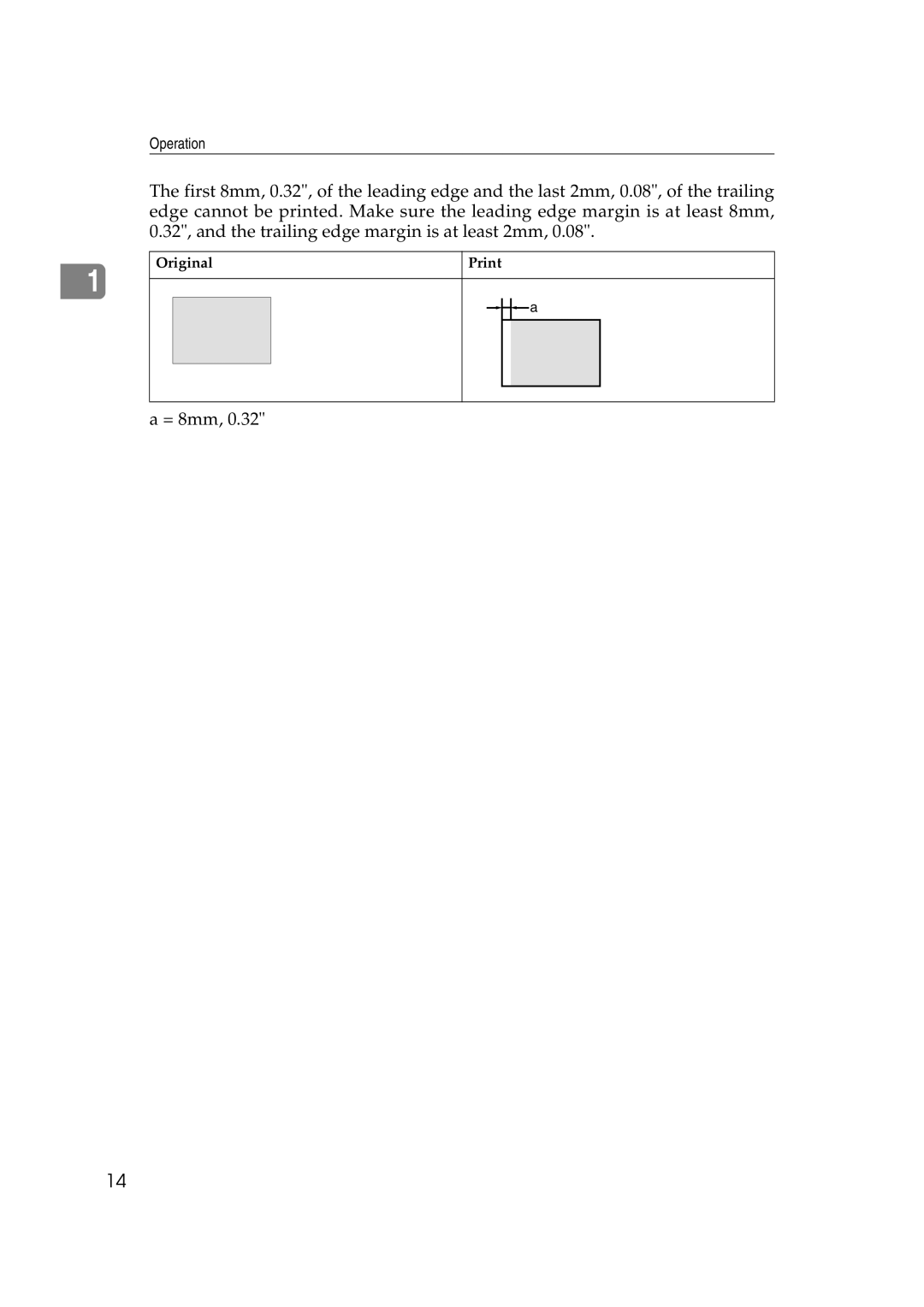 Savin 3360DNP operating instructions = 8mm 