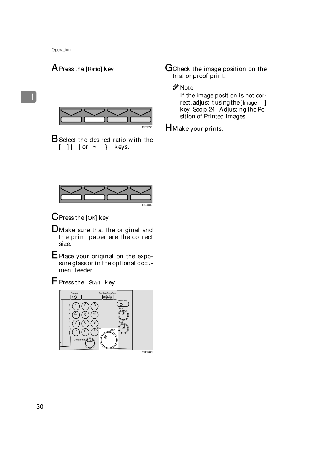 Savin 3360DNP operating instructions Operation 