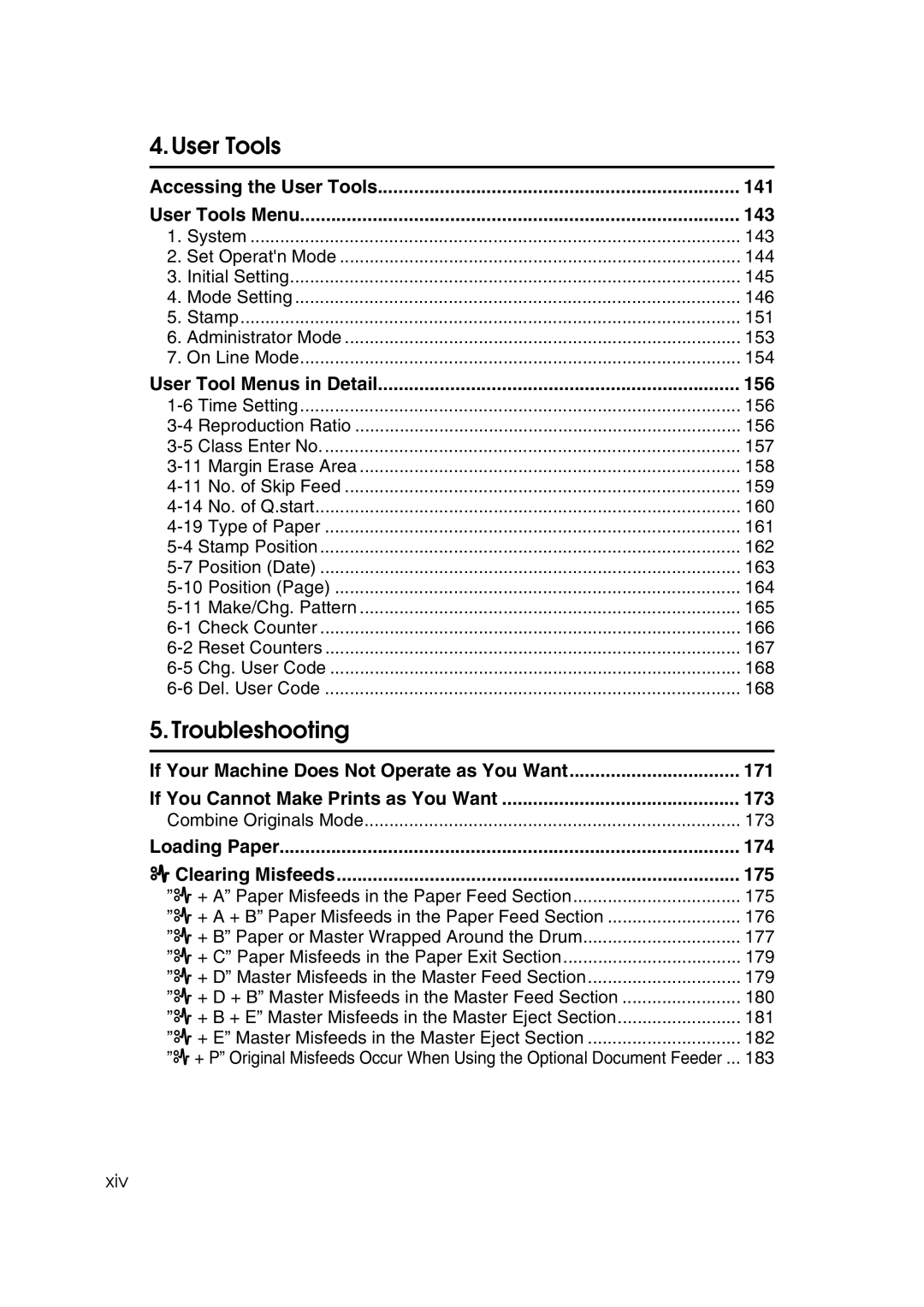 Savin 3460DNP operating instructions Accessing the User Tools 141 User Tools Menu 143, User Tool Menus in Detail 156 