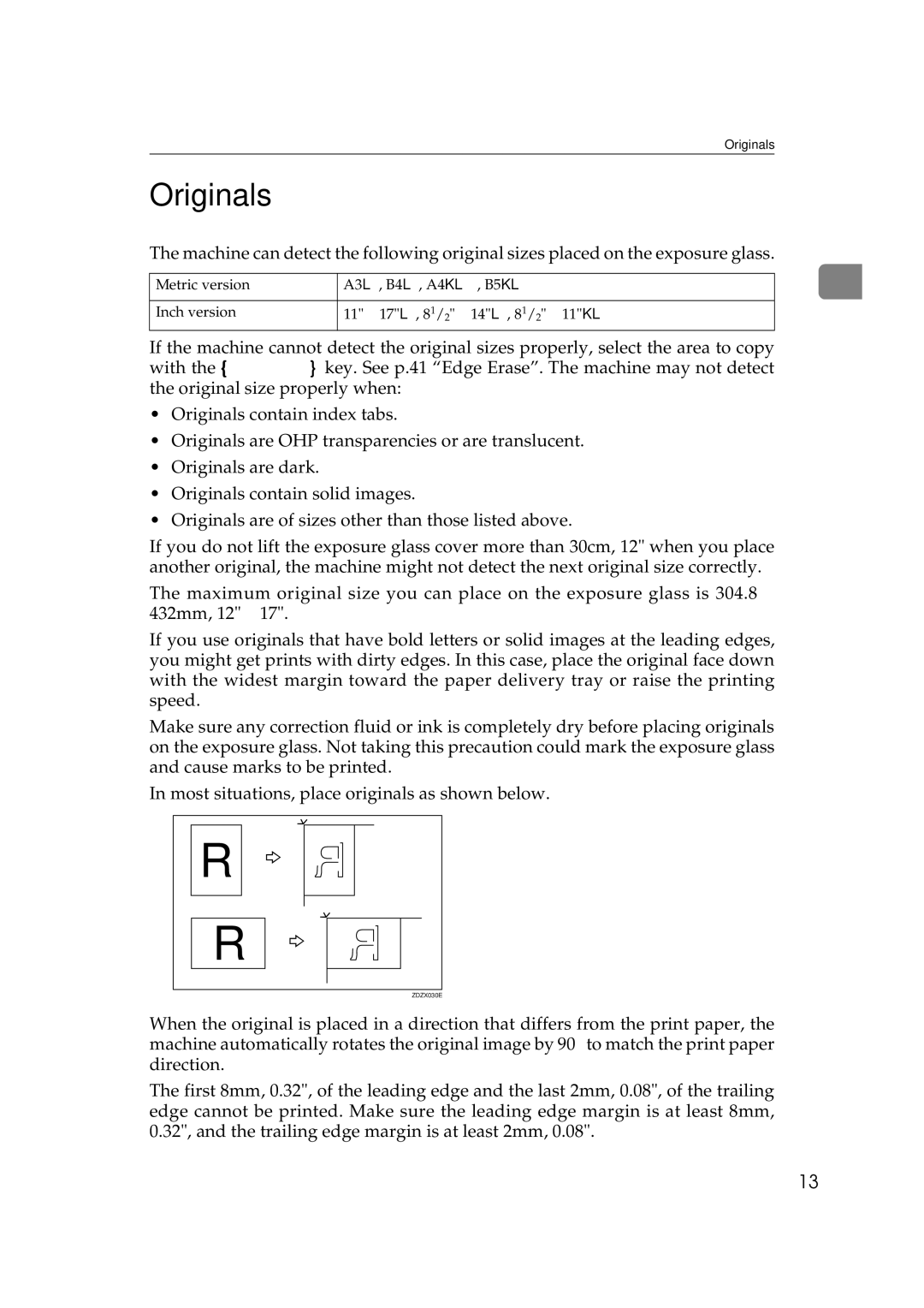 Savin 3460DNP operating instructions Originals 