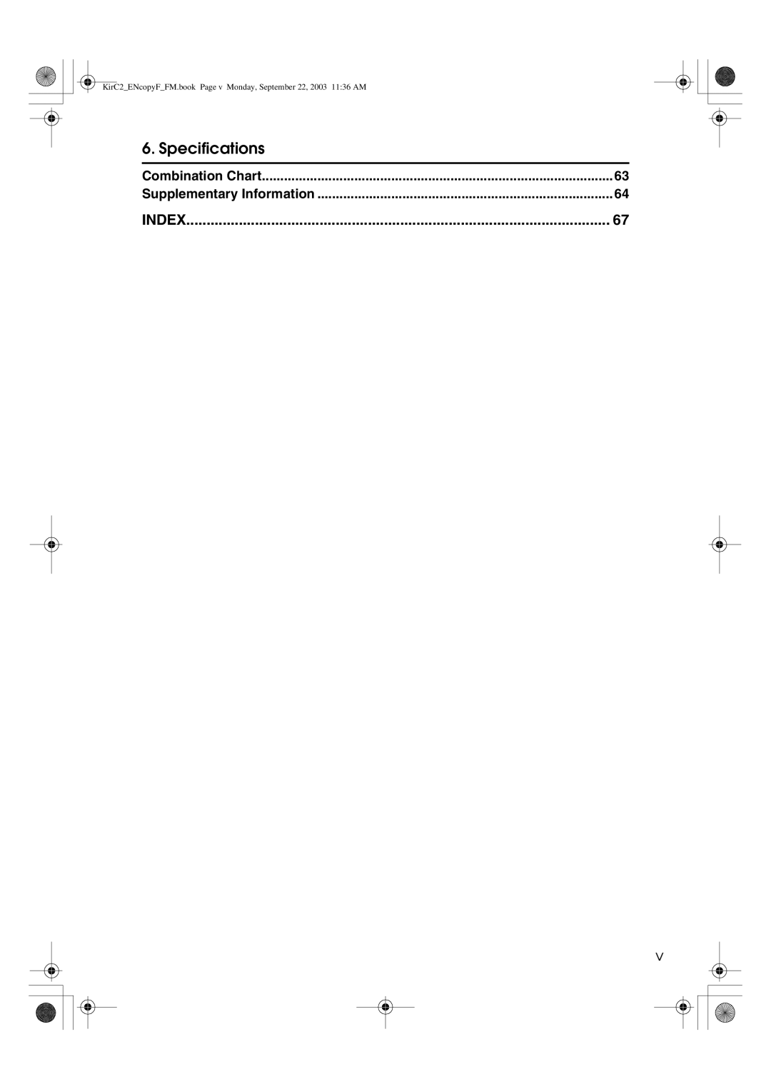 Savin 4015, 4018d manual Specifications, Combination Chart Supplementary Information 