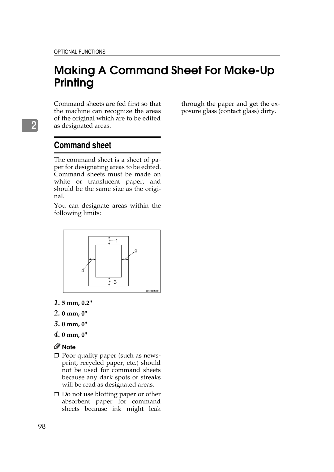 Savin 5450, 3350DNP manual Making a Command Sheet For Make-Up Printing, Command sheet 