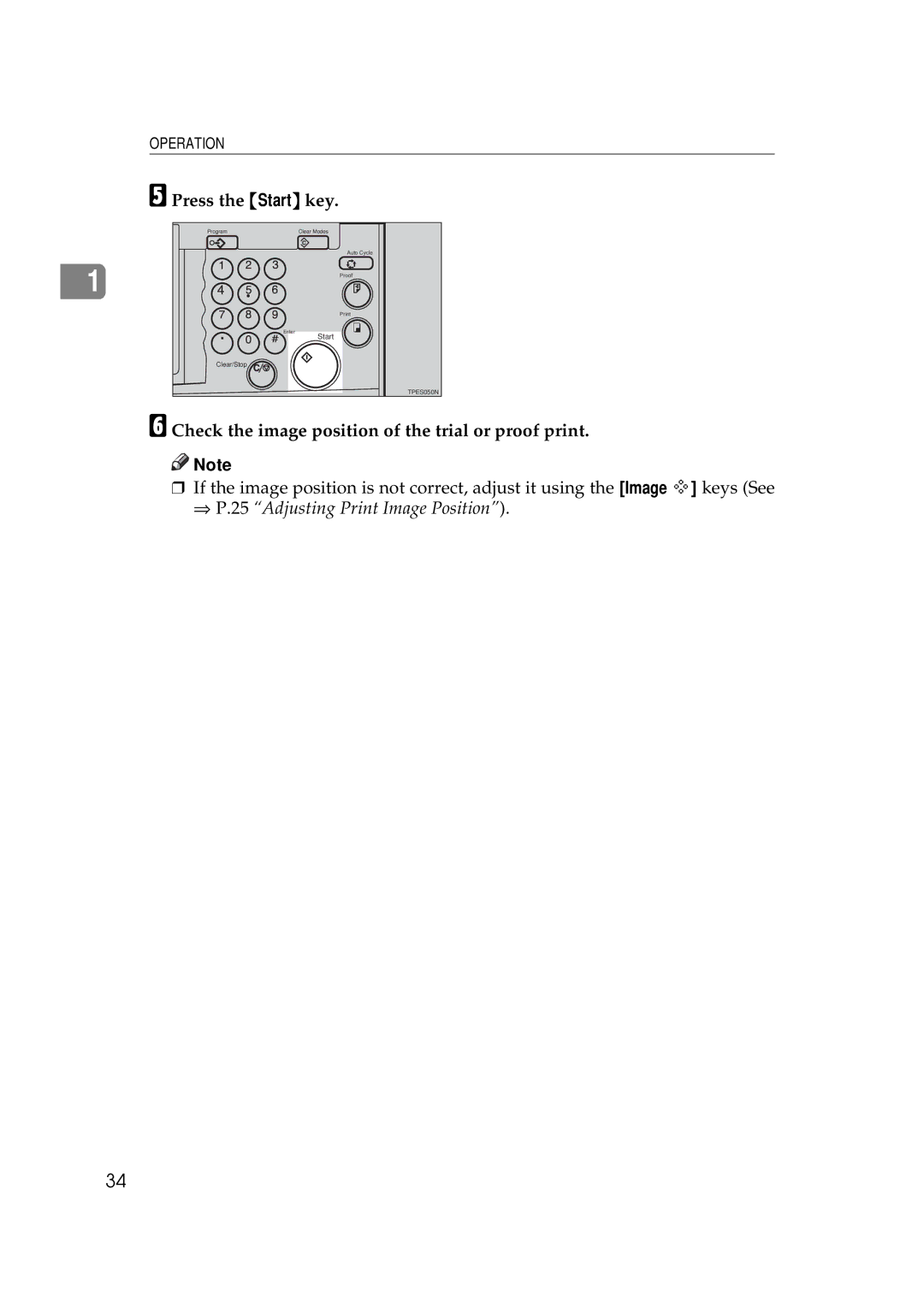 Savin 5450, 3350DNP manual ⇒ P.25 Adjusting Print Image Position 