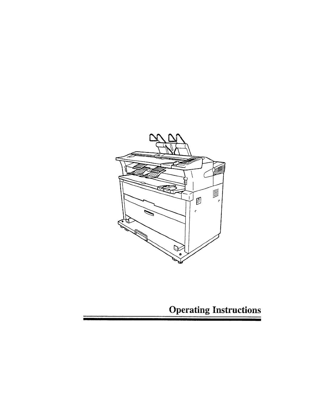 Savin 8700W manual Operating Instructions 