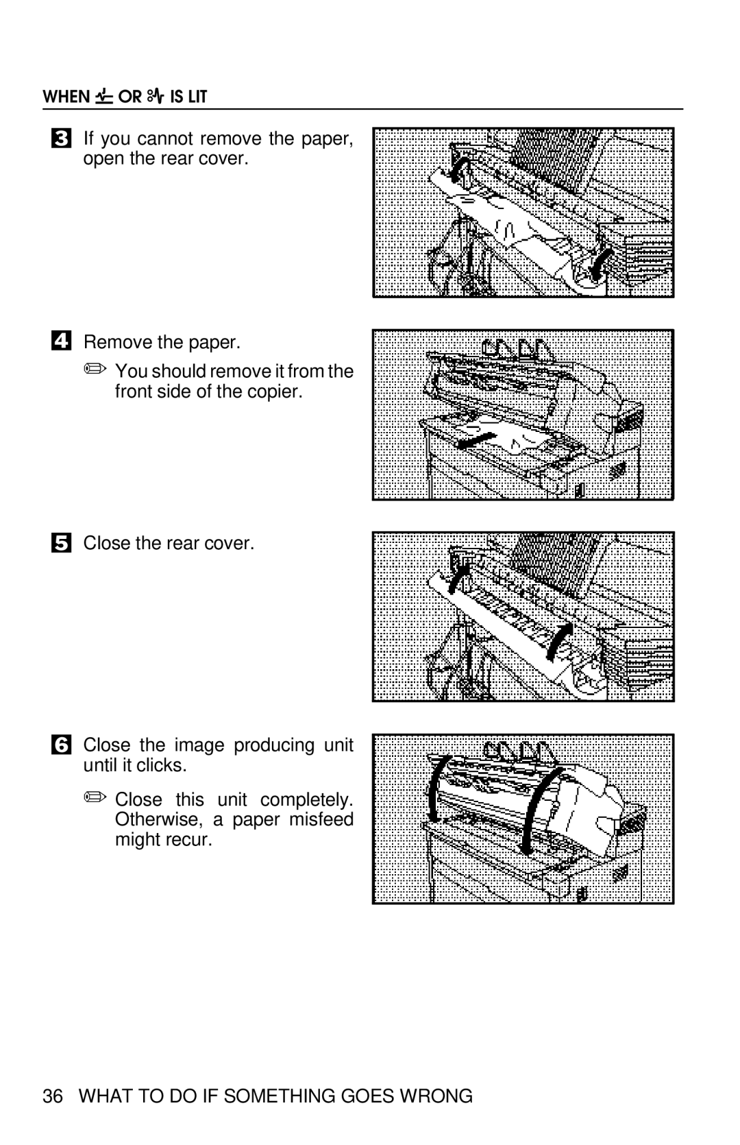 Savin 8700W manual What to do if Something Goes Wrong 