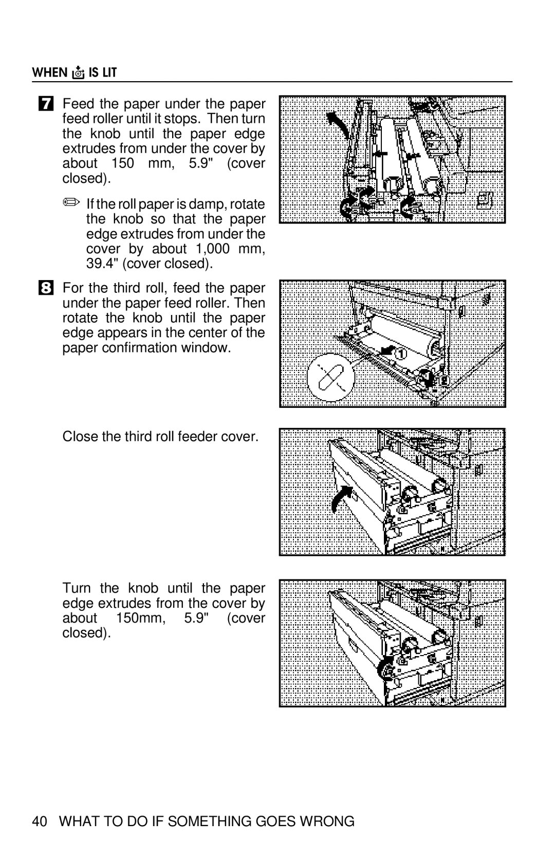 Savin 8700W manual What to do if Something Goes Wrong 