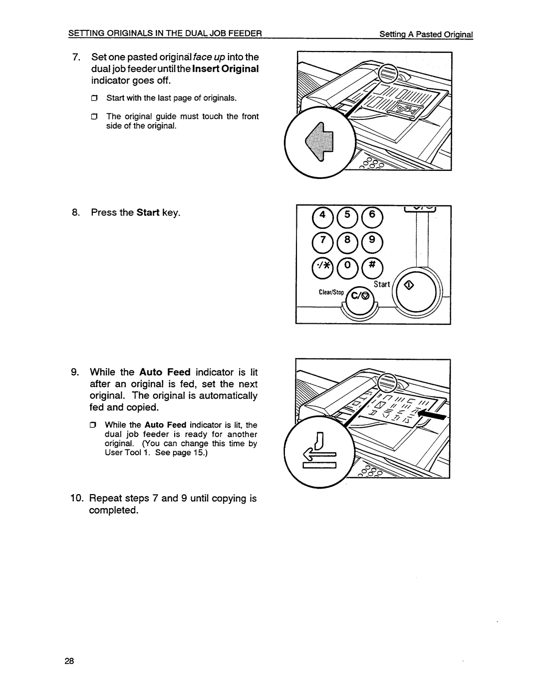 Savin 9450, 9550 manual 