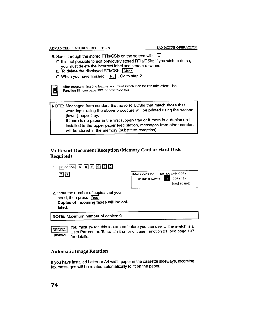 Savin 9915DP manual 