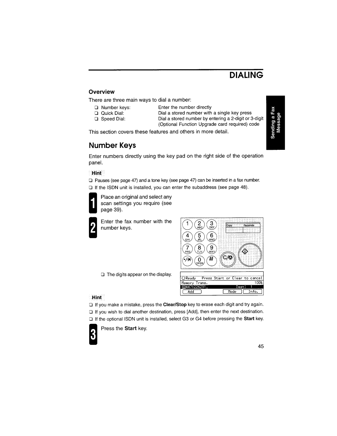 Savin 9925DP manual 