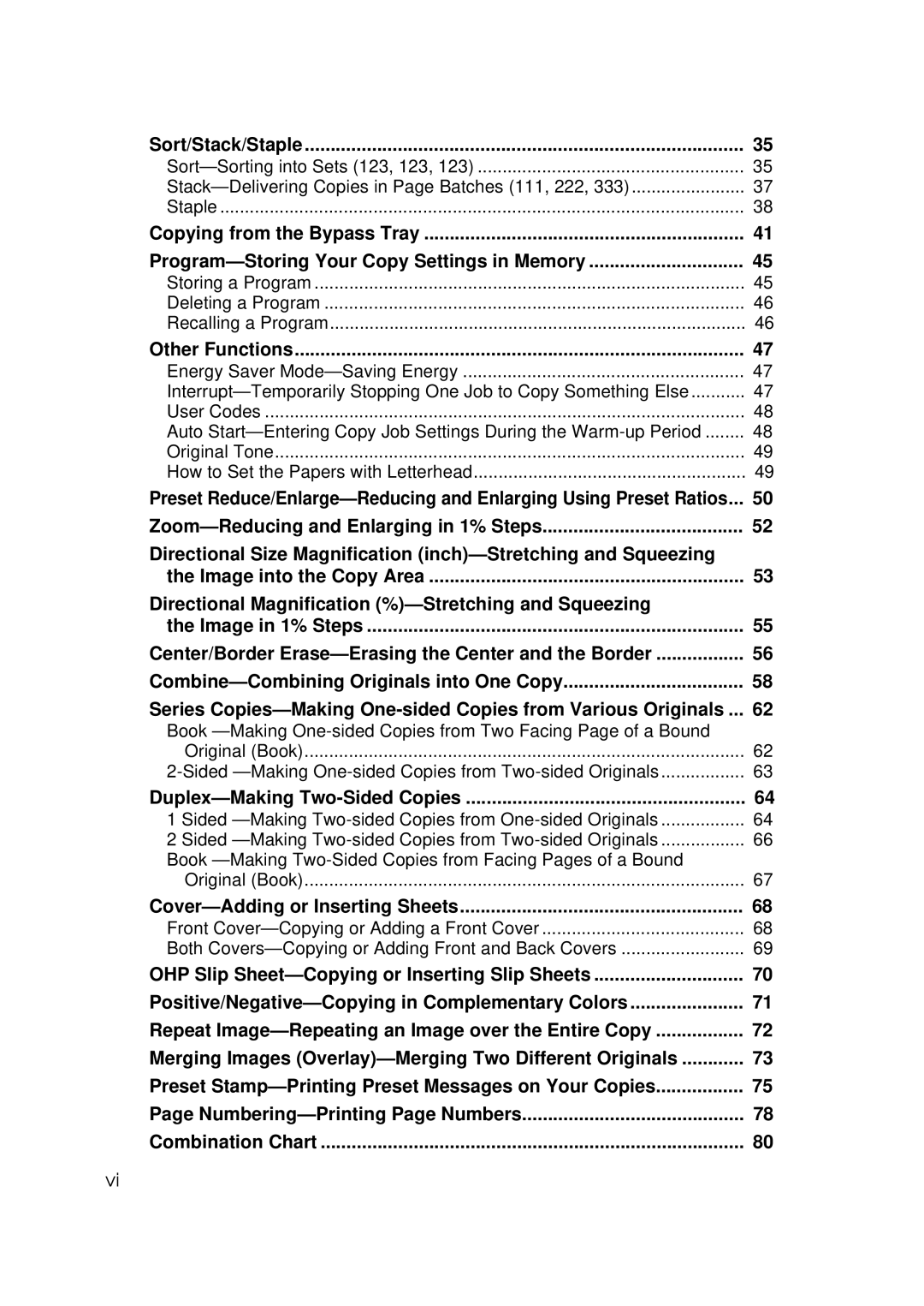 Savin 9922DP Sort/Stack/Staple, Other Functions, Combine-Combining Originals into One Copy, Duplex-Making Two-Sided Copies 