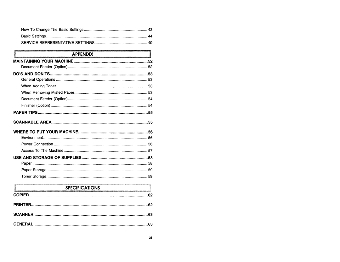 Savin 9940DPC manual 