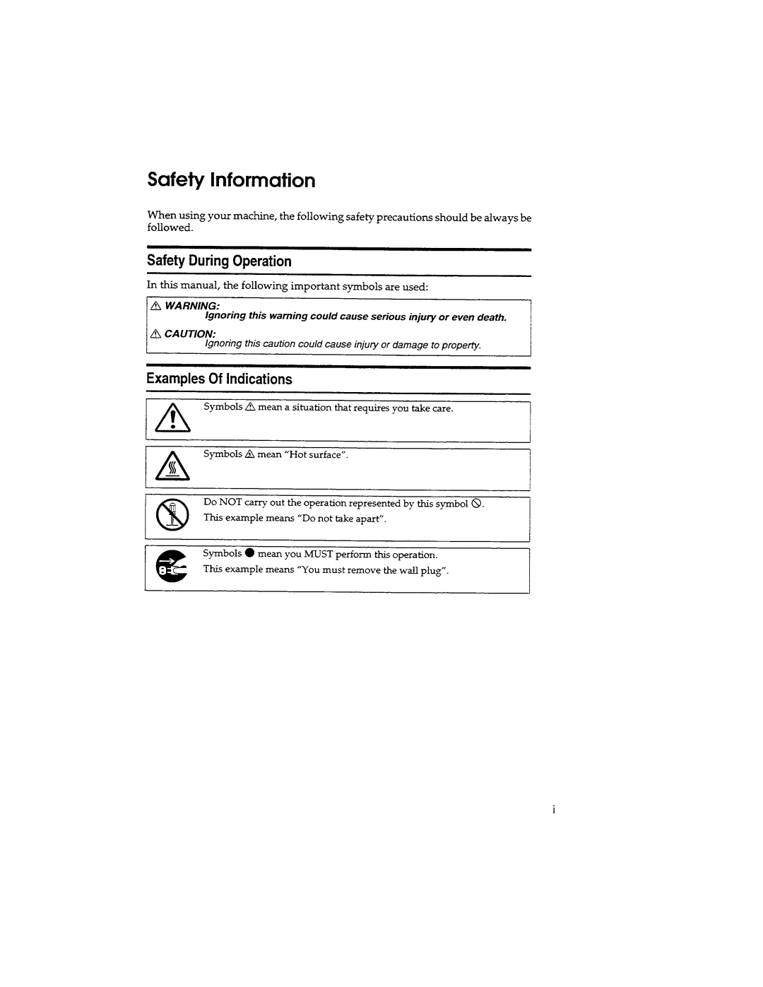 Savin 9965DP manual 