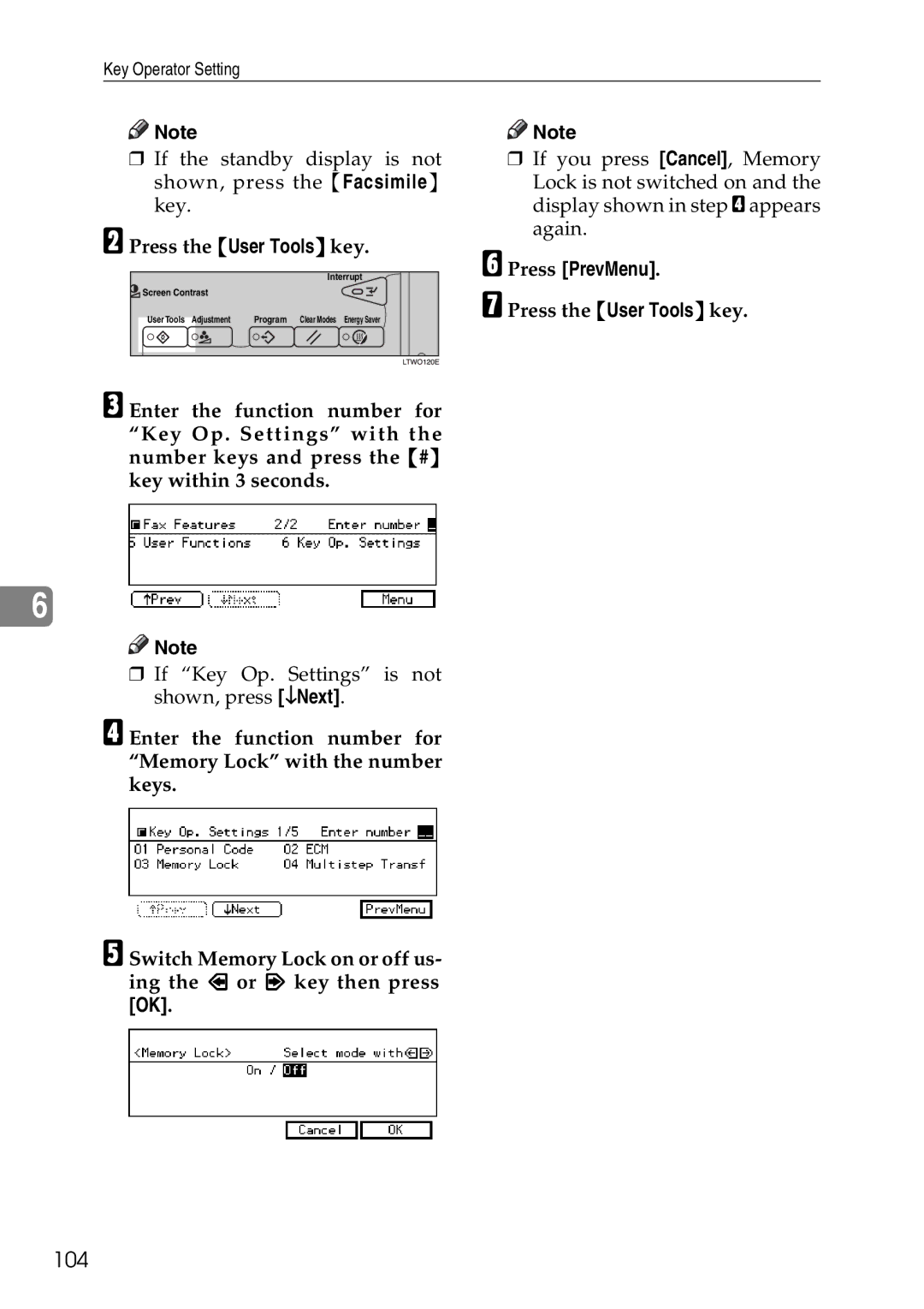 Savin C2824, C3528, C4535 manual 104 