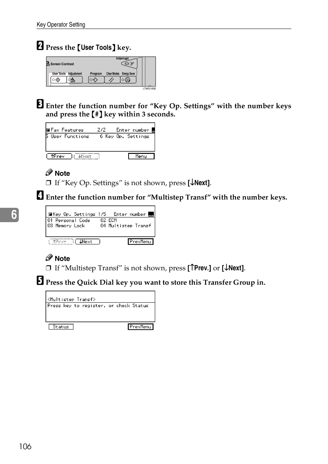 Savin C4535, C2824, C3528 manual 106 