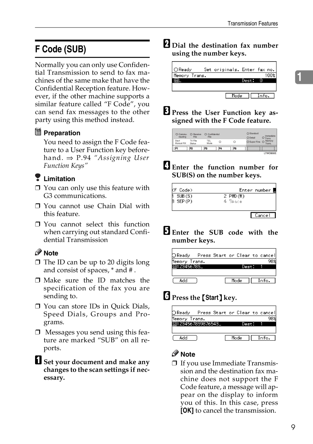 Savin C3528, C2824, C4535 manual Code SUB 