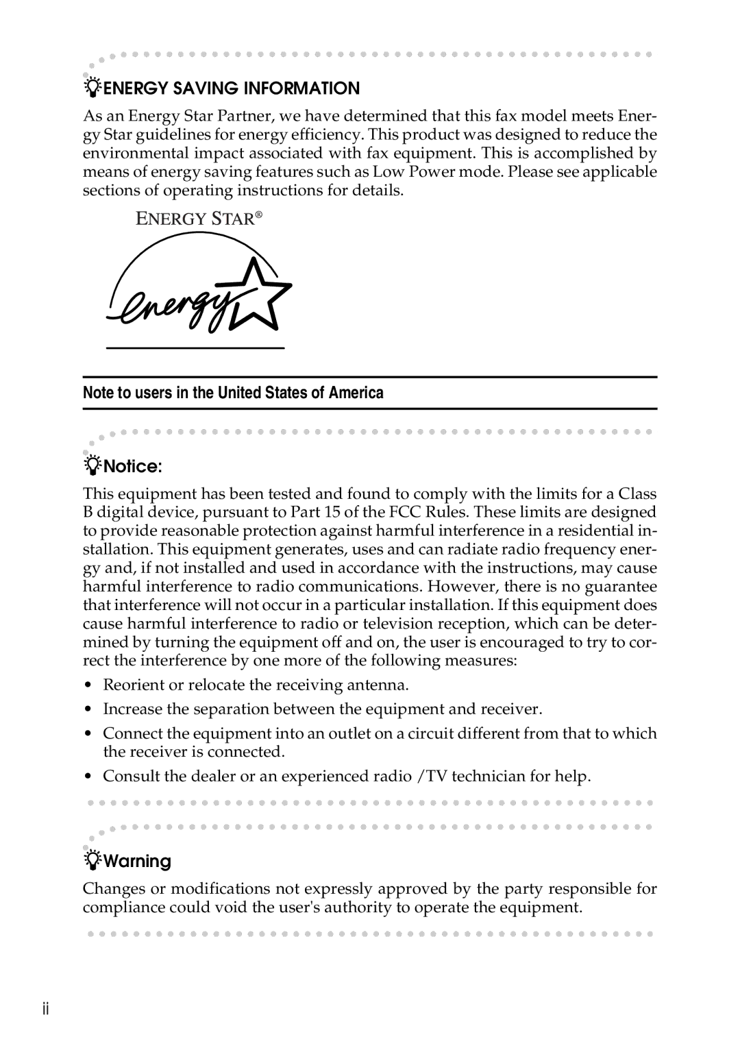 Savin C4535, C2824, C3528 manual Energy Saving Information 