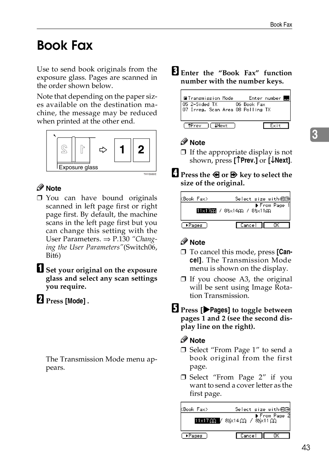 Savin C4535, C2824, C3528 manual Enter the Book Fax function number with the number keys 