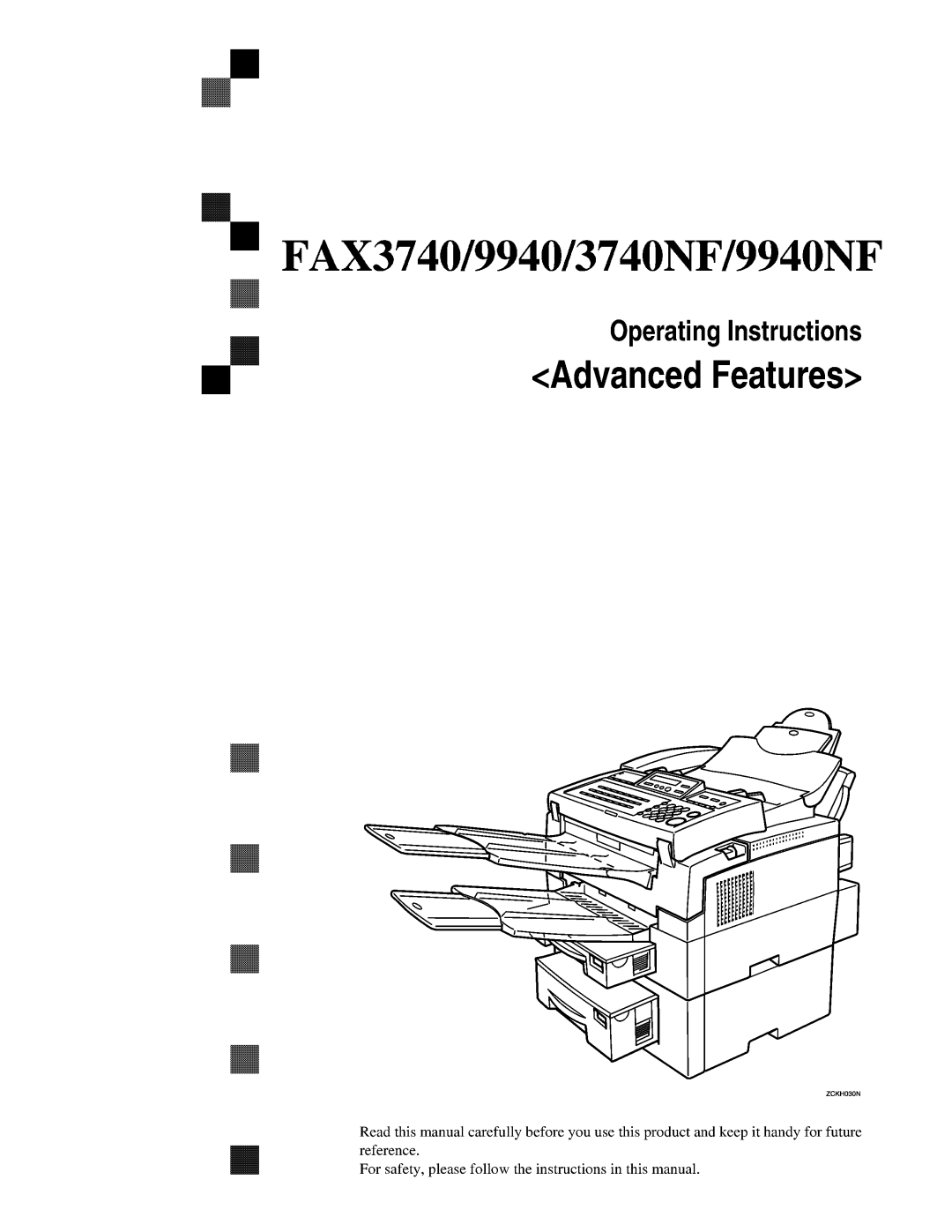 Savin FAX3740NF, FAX9940NF manual 