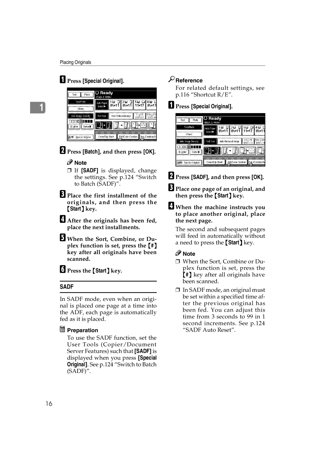 Savin LD238c, LD232c, c3224, DSc332, DSc338, C3828 operating instructions Sadf, Press Batch, and then press OK 