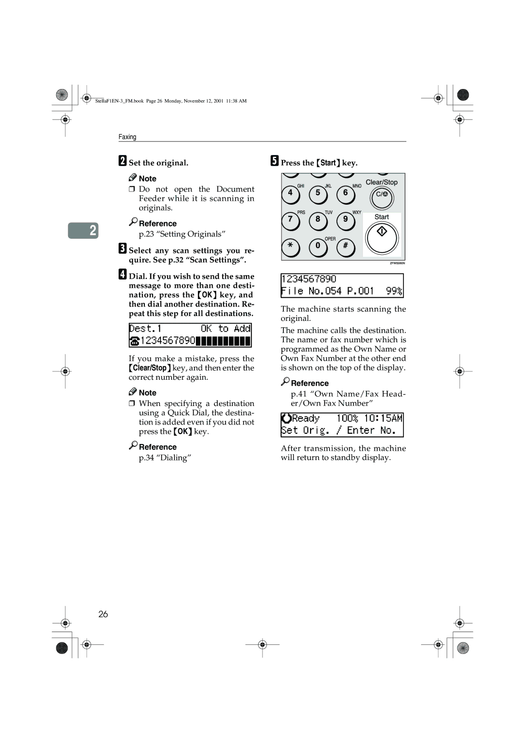 Savin LF310, F9103, 3725, 3310L manual Set the original, Press the Start key 