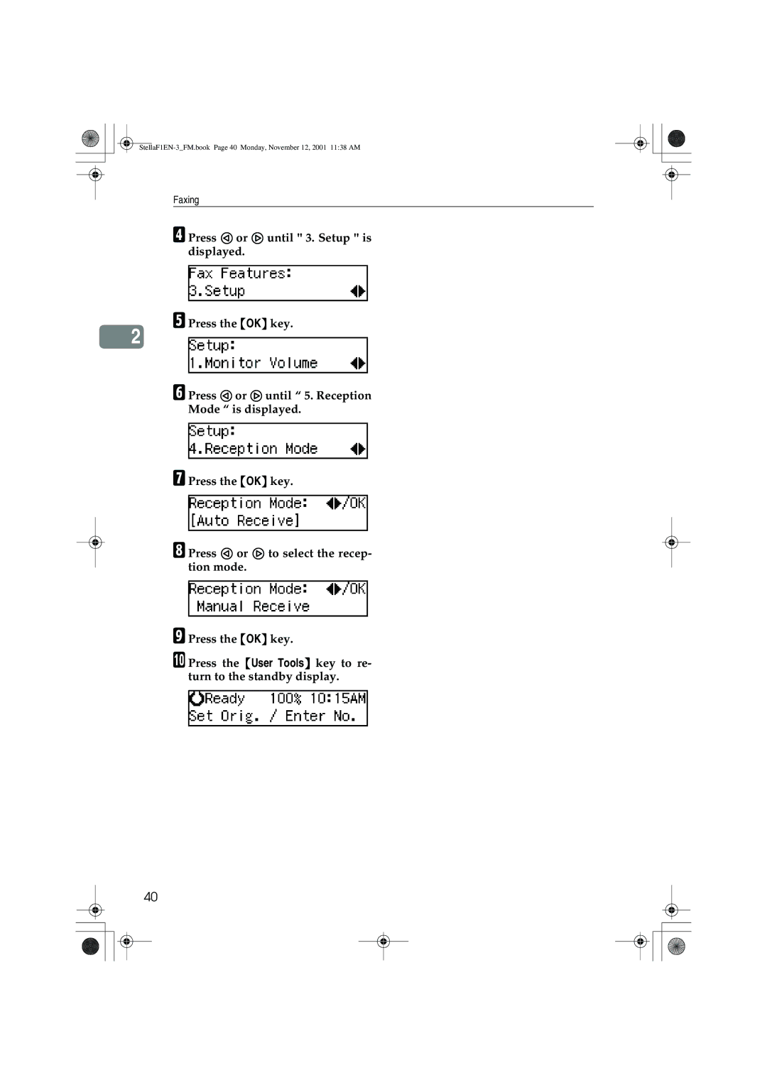 Savin 3725, LF310, F9103, 3310L manual Faxing 