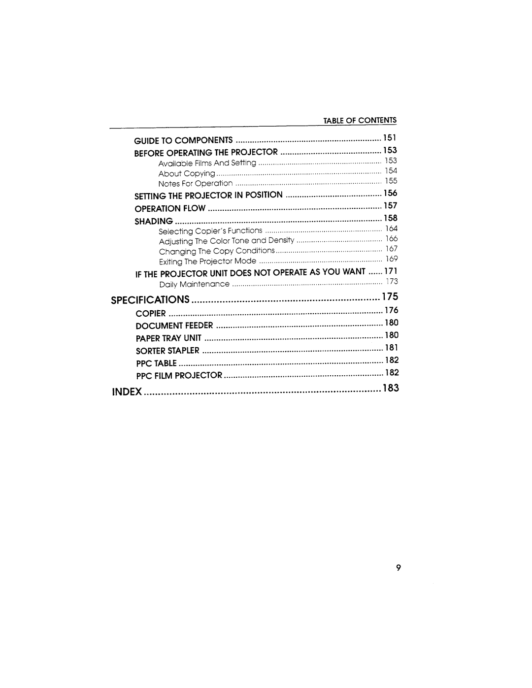 Savin SDC103A manual 