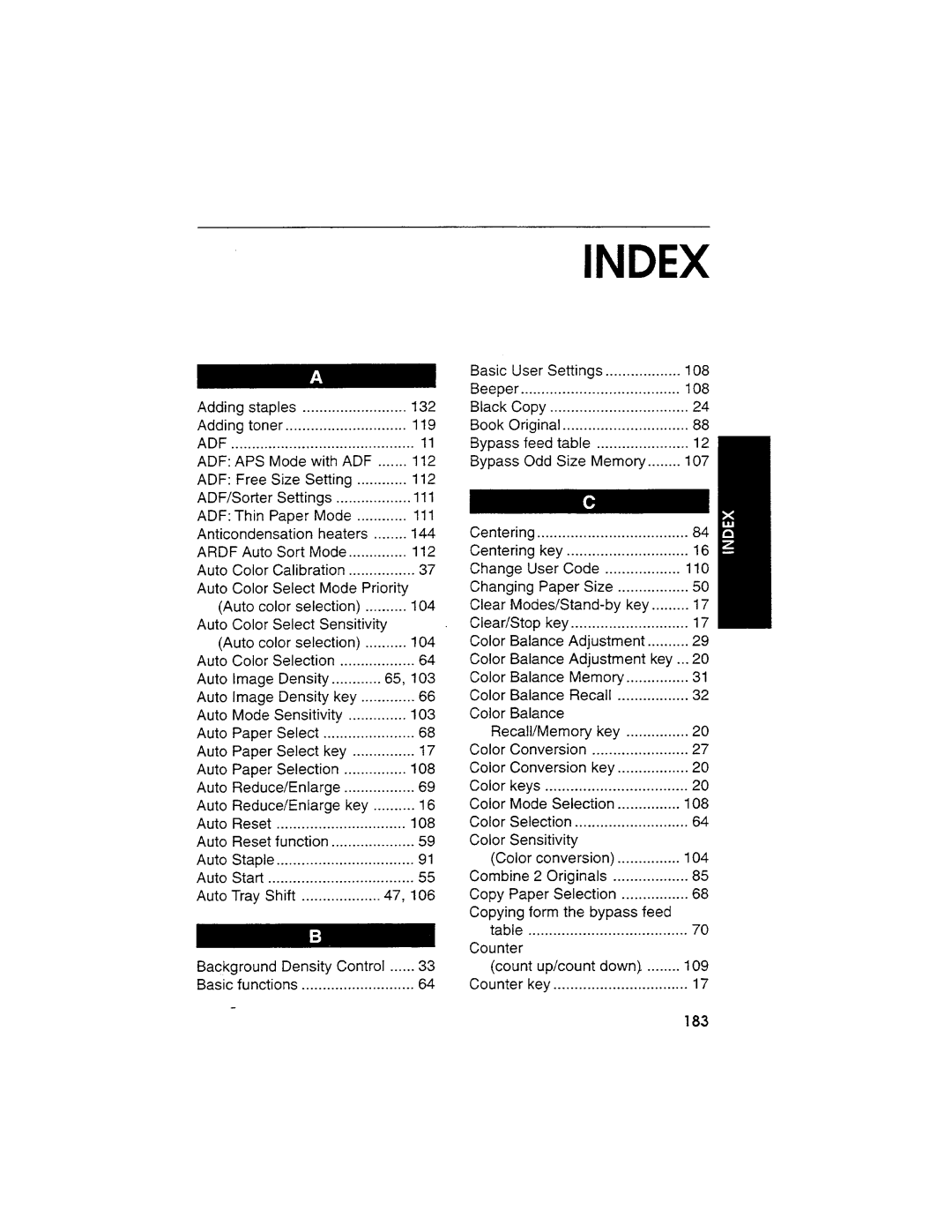 Savin SDC103A manual 