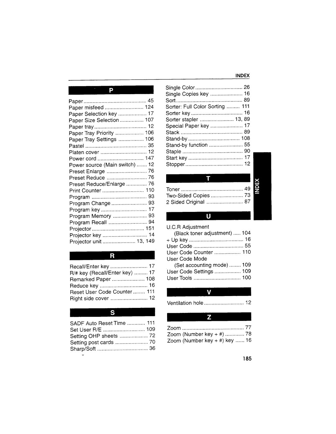 Savin SDC103A manual 