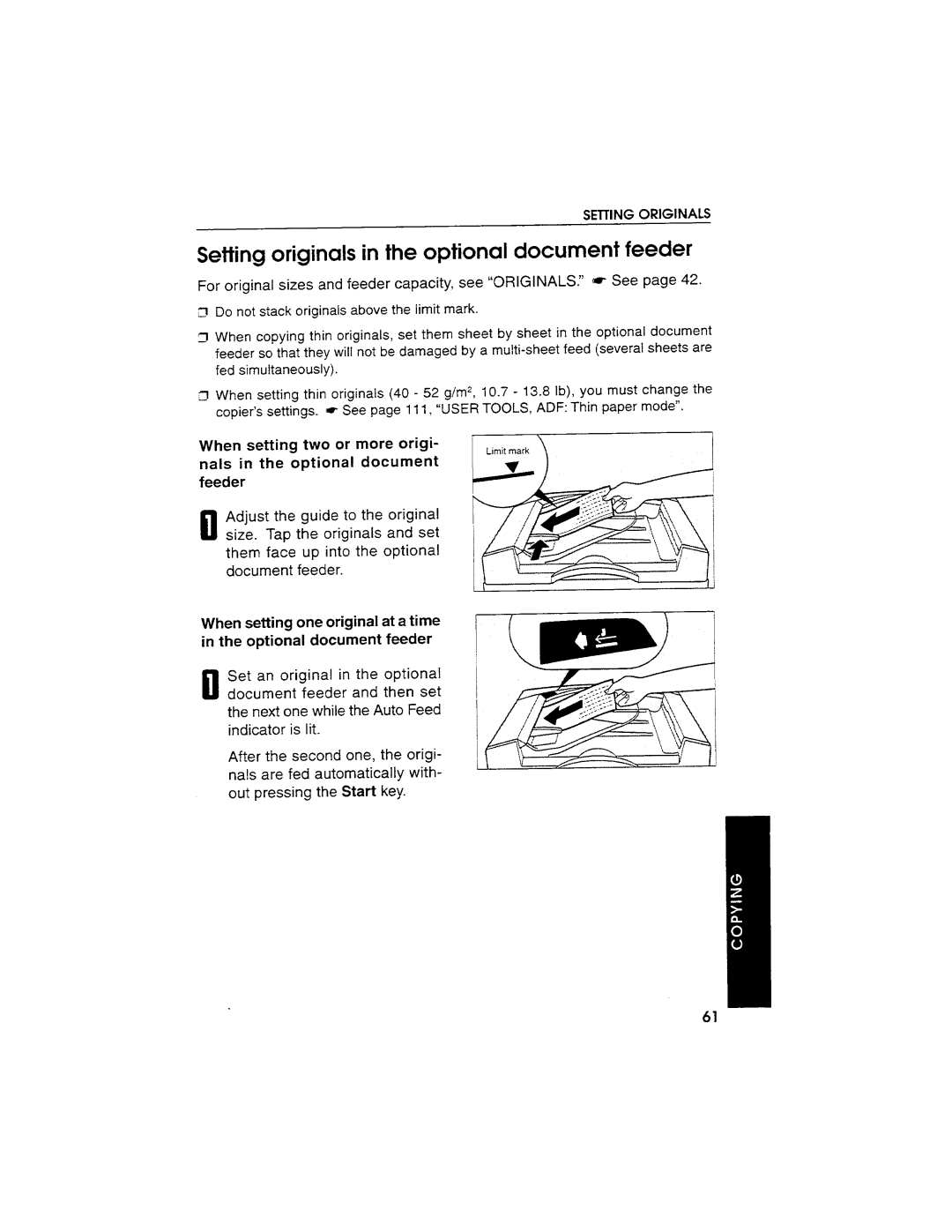 Savin SDC103A manual 