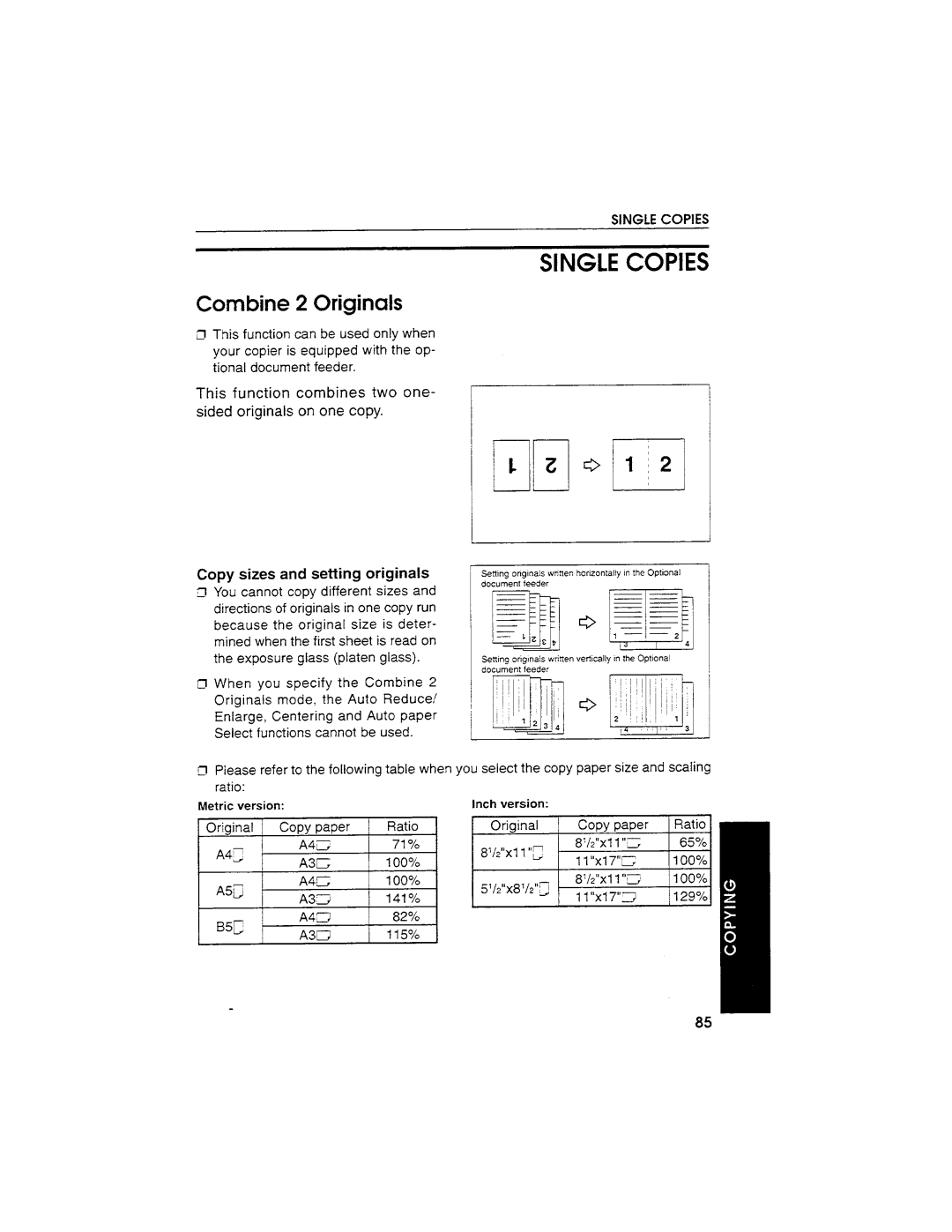 Savin SDC103A manual 