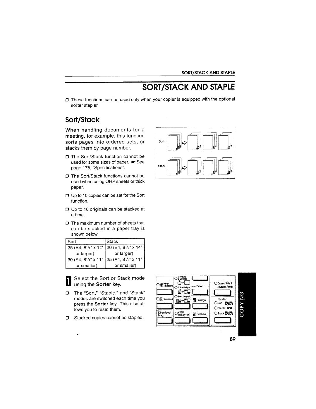 Savin SDC103A manual 