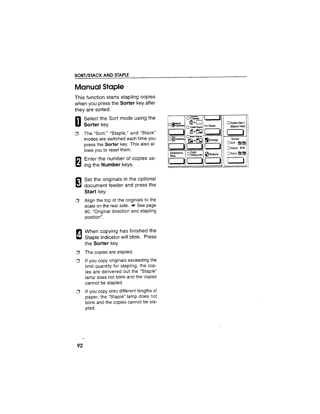 Savin SDC103A manual 